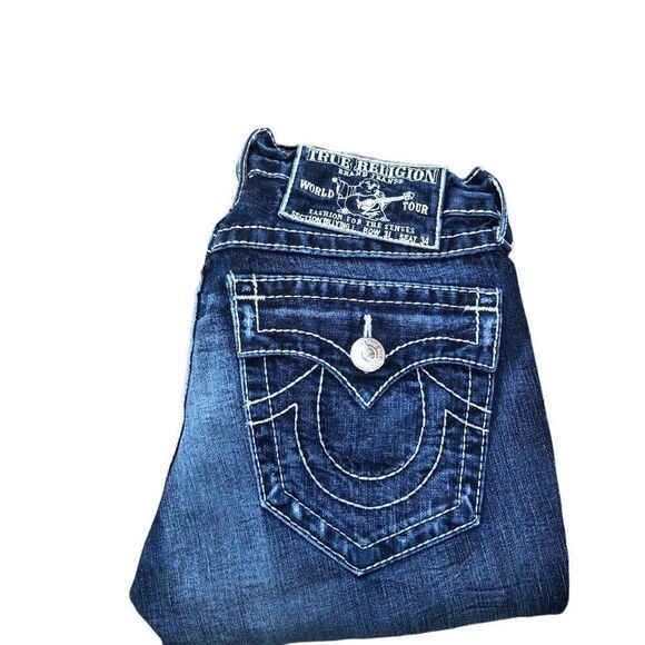 Vintage True Religion Jeans Size 31 BILLY BIG T Blue - Picture 9 of 12